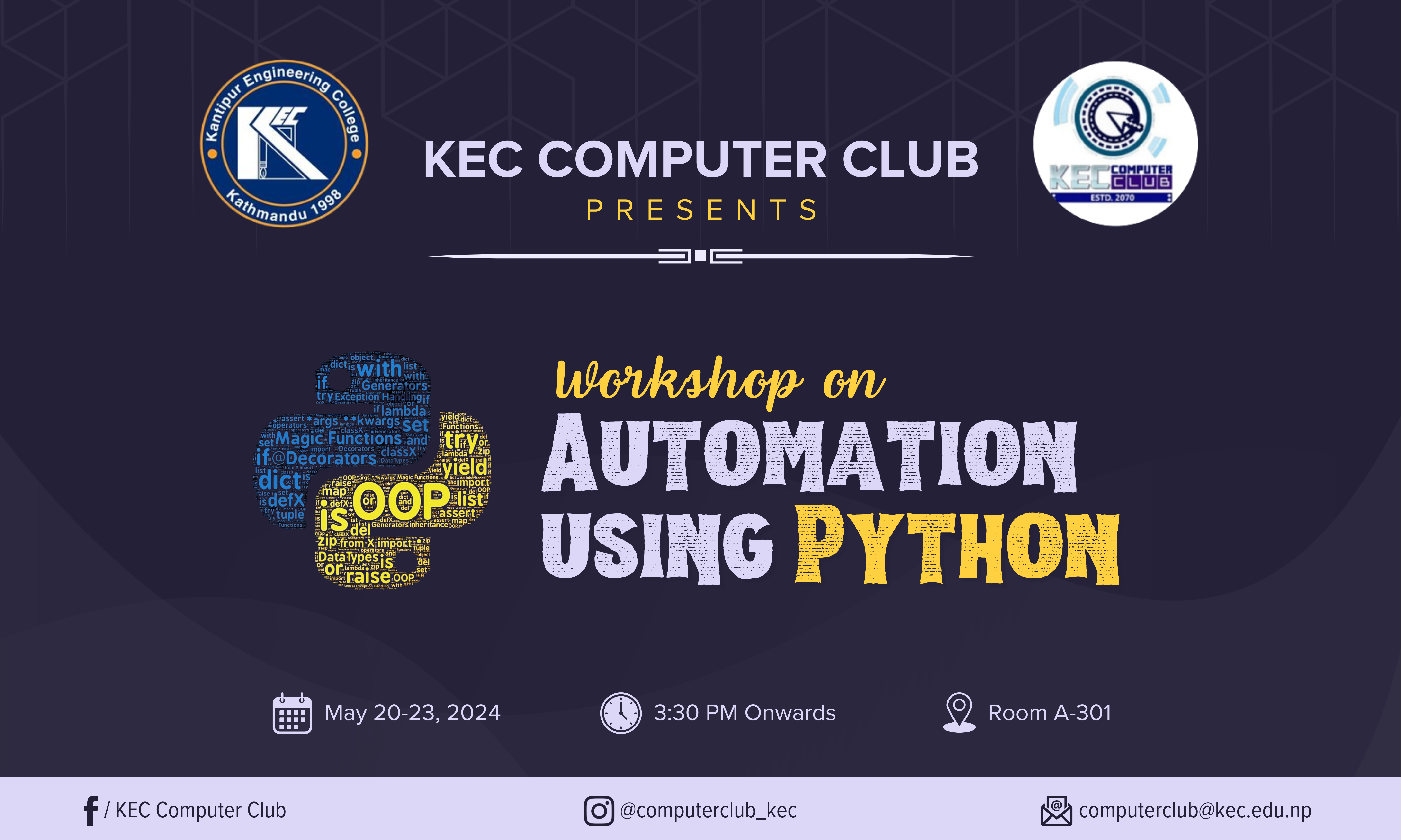 Workshop on Automation using Python